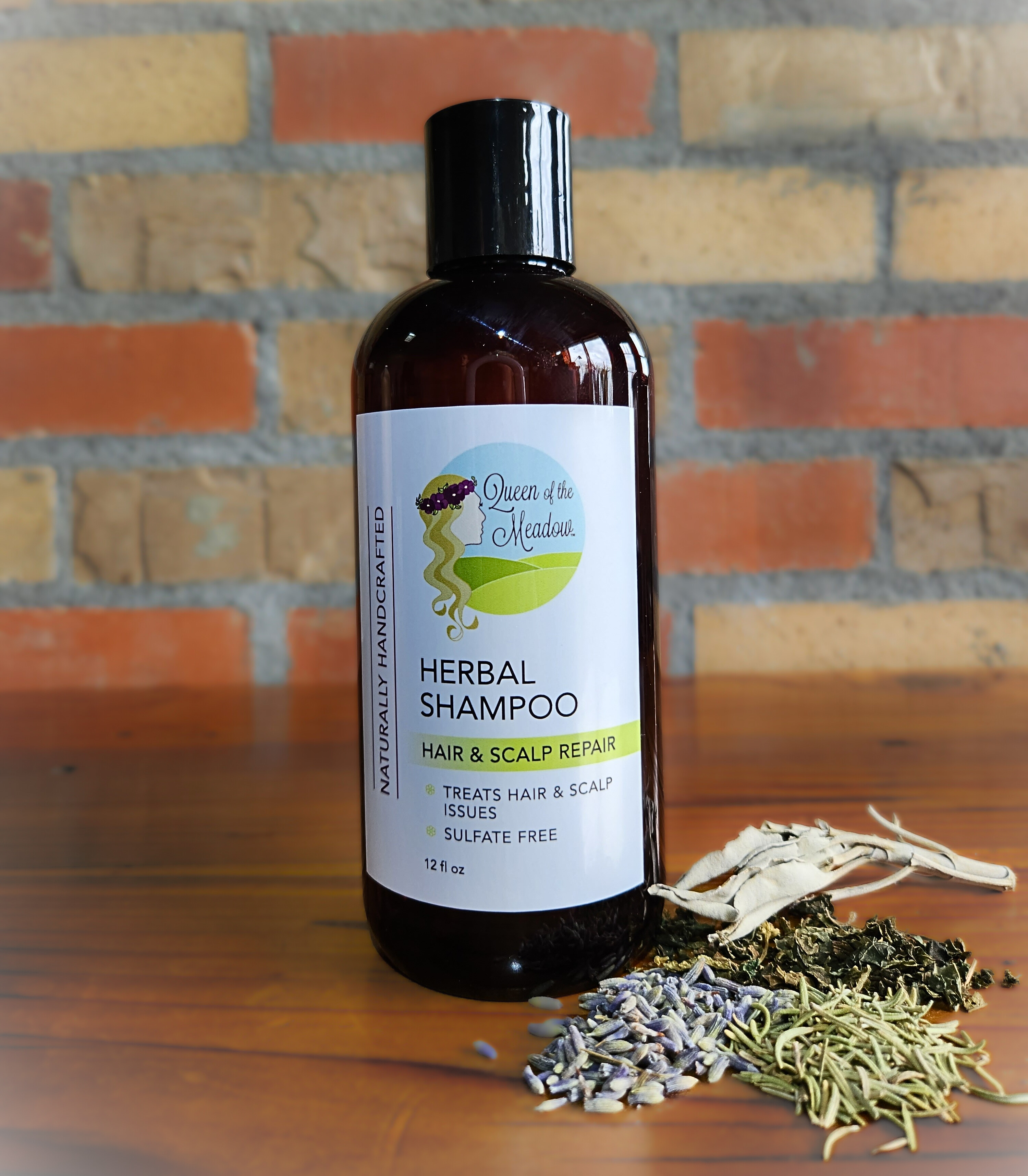 Herbal, SLS free, plant-based shampoo specifically formulated to treat hair and scalp issues. Click image for more information.