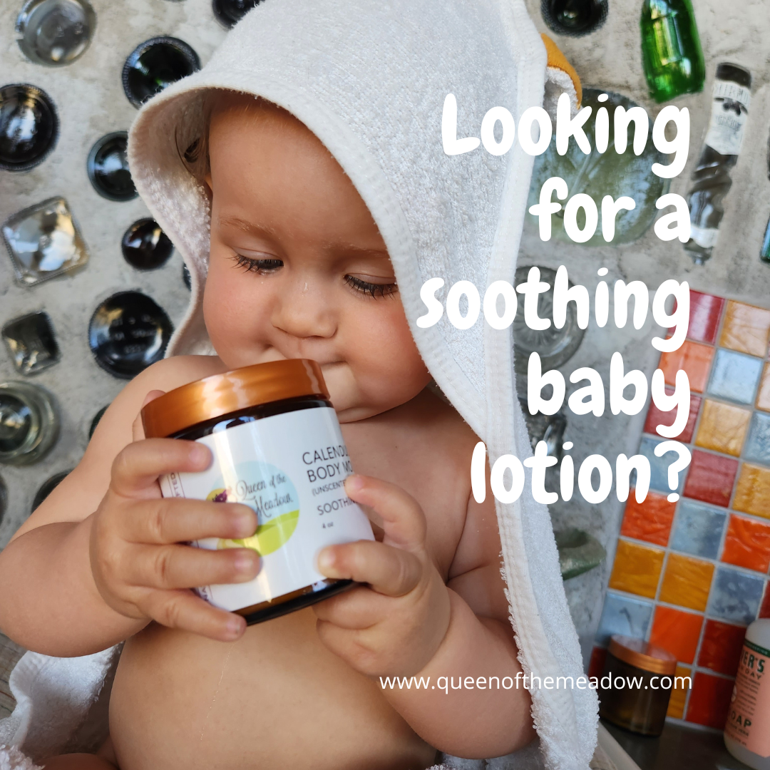 All natural, safe, gentle, soothing baby lotion for your little one's delicate skin. Click image for more information.